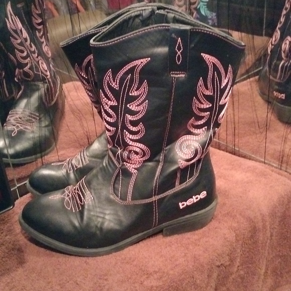 Bebe Size 6 Girl Cowboy Boots - Picture 3 of 6